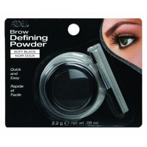 brow defining powder - soft black