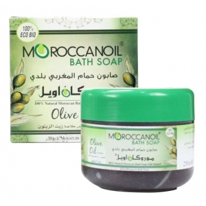 a natural black moroccan soap with olive oil - 250ml