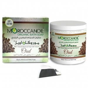 moroccan organic bath soap with oud 250 ml